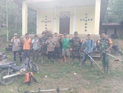 Perduli Lingkungan Kodim 1209/Bengkayang Bersama Warga Gelar Karya Bakti