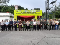 Koramil 1204-21/Entikong Ikuti Apel Penempatan Pos Operasi Lilin Kapuas 2025 Di PLBN Entikong