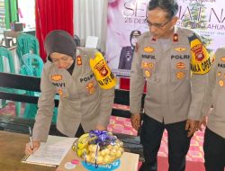 Kapolres Landak Laksanakan Kunjungan Supervisi ke Pos Pengamanan Nataru Di Kecamatan Mempawah Hulu