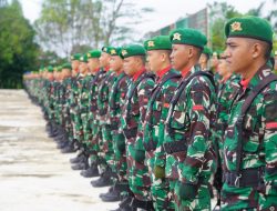 Gelar Apel Siaga Korem 121/Abw Dalam Rangka Pengamanan Natal Dan Tahun Baru Pastikan Aman