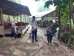 Libur Aman Dan Nyaman Polsek Toba Hadir Di Wisata Riam Ensiling