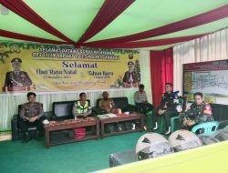 Anggota Kodim 1204/Sanggau- Melakukan Pos PAM Nataru Di Wilayah Kabupaten Sanggau