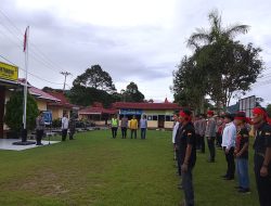 Koramil 1204-21/Entikong Ikuti Apel Gabungan Kesiapan Pengamanan Malam Tahun Baru 2026