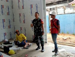Babinsa Koramil 1204-01/kapuas Melaksanakan Pengawasan Pembangunan Dapur MBG