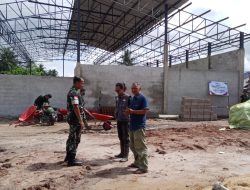 Dandim 1208/Sambas Tinjau Langsung Pembangunan Koperasi Merah Putih