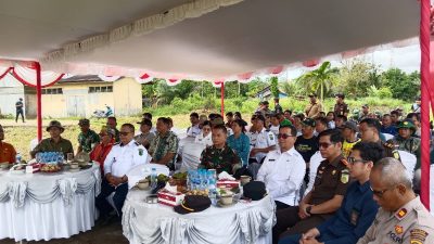 Panen Raya Serentak Di 14 Provinsi Dandim 1209/Bengkayang Dan Forkopimda Ikuti Vicon Bersama Presiden RI