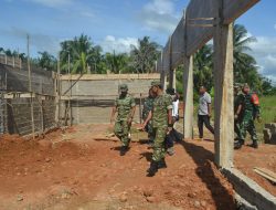 Perkuat Ekonomi Desa Danrem 121/Abw Tinjau Proses Pembangunan Koperasi Merah Putih Di wilayah Kabupaten Sambas