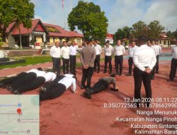 Waka Polres Melawi Pimpin Gaktiplin Cek Kelengkapan Dan Penampilan Personel