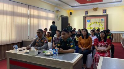 Kodim 1204/sanggau Rayakan Natal Bersama Kasad Jenderal TNI Maruli Simanjuntak Melalui Vicon