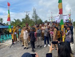 Danramil 04/Jawai Dampingi Forkopimda Kabupaten Sambas Resmikan Jembatan Desa Ramayadi