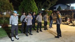 Kapolsek Simpang Hulu Pimpin Langsung Blue Light Patrol Antisipasi Gangguan Kamtibmas Dan Penertiban Knalpot brong