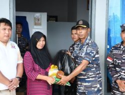 Peduli Masyarakat Pesisir Dan Nelayan Kodaeral XII Gelar Bakti Sosial Di Posal Sungai Kakap