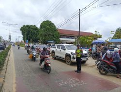 AKP Pipit Pastikan Satlantas Polres Melawi Memberikan Pelayanan Terbaik Ploting Point Siang