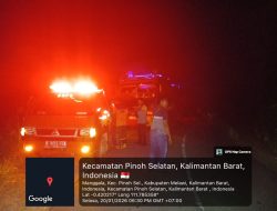 Kebakaran Lahan Di Jalan Provinsi Nanga Jl Provinsi Nanga Pinoh–Kota Baru Km 13 Asap Sempat Sebabkan Kemacetan
