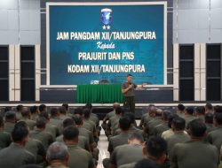 Pangdam XII/Tpr Tekankan Disiplin Prajurit Jangan Tabrak Rambu Peraturan