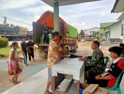 Koramil 1204-11/Tayan Hulu Melaksanakan Kegiatan Gerakan Pangan Murah (GPM) Berkolaborasi Dengan Bulog