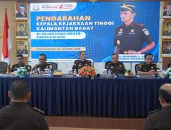 Kajati Kalbar Lakukan Kunjungan Kerja Pada Kejari Singkawang Berikan Pengarahan Kepada Jajaran