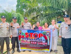 Humanis Cegah Karhutla Sat Binmas Polres Melawi Ajak Warga Desa Batu Ampar Jaga Lingkungan