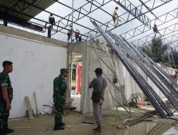 Dandim 1206/Putussibau Terus Pantau Pembangunan Koperasi Merah Putih