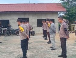 Pimpin Apel Pagi Kapolsek Mempawah Hulu Tegaskan Personel Tetap Disiplin
