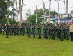 Tingkatkan Disiplin Dan Jiwa Korsa Kodim 12/06/PTS Gelar Upacara Bendera Mingguan