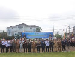 Kodim 1206/Putussibau Ikuti Apel Gelar Pasukan Ops Keselamatan Kapuas 2026 Di Mapolres Kapuas Hulu