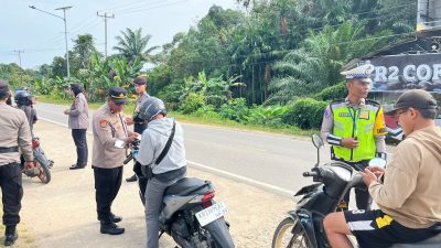 Operasi Keselamatan Kapuas 2026 Polres Melawi Sentuh Humanis Pengendara