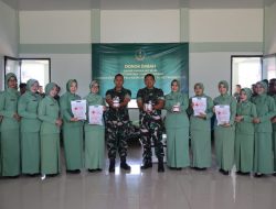 Setetes Darah Sejuta Harapan Aksi Sosial Yonif TP 833/BD Peringati HUT Persit Kartika Chandra Kirana