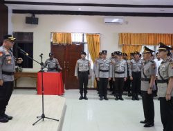 Polres Melawi Gelar Sertijab Kabag Log Kapolres Tekankan Profesionalisme Dan Keteladanan