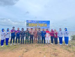Pantai Bersih Masyarakat Sehat Kodaeral XII Konsisten Dukung Program ASRI