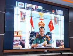 Pangdam XII/Tpr Ikuti Rapat Virtual Bersama Wakil Panglima TNI Evaluasi Progres Pembangunan KDKMP