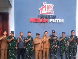 ‎Ekonomi Maju Wujudkan Masyarakat Sejahtera Danrem 121/Abw Tinjau Koperasi Merah Putih Desa Sebudu Kecamatan Kembayan Sanggau