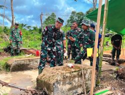 Danrem 121/Abw Tinjau Langsung Pembangunan Jembatan Program President RI Banyak Manfaat Bagi Masyarakat