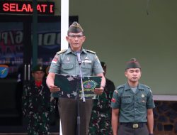 Pasipers Kodim 1206/Psb Tegaskan Komitmen Disiplin Prajurit Melalui Upacara Bendera Mingguan 