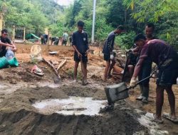 Tingkatkan Aksesibilitas Kodim 1209/Bengkayang Mulai Persiapan Pembangunan Jembatan Gantung Di Suti Semarang