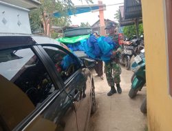 Pendampingan Penyaluran Makan Bergizi Gratis Oleh Babinsa 1206-02/Semintau