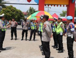 Pastikan Rangkaian Ritual Pembakaran Naga Berjalan Aman Personil Satgas OPS Liong Kapuas Diturunkan Secara Maximal