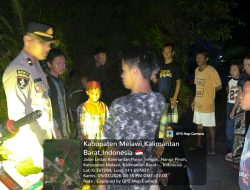 Pamapta Datangi TKP Laka Lantas Di Desa Tanjung Tengang, Permasalahan Diselesaikan Secara Kekeluargaan