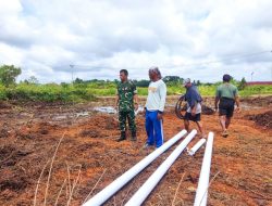 Kasdim 1206/Psb Turun Langsung Cek Pembuatan Sumur Bor Untuk Dukung Ketersediaan Air Bersih