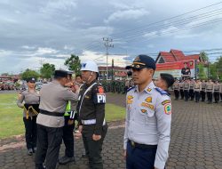 Kodim 1206/Putussibau Ikuti Apel Gelar Pasukan Kesiapan Pengamanan Idul Fitri 1447 H Tahun 2026 Di Mapolres Kapuas Hulu