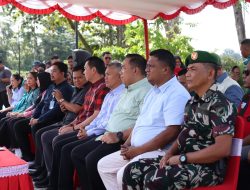 Sinergi Jaga Stabilitas Harga Kodim 1206/Putussibau Hadir Pada Kegiatan Gerakan Pangan Murah Di Taman Alun Putussibau