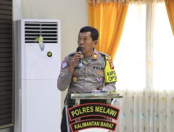 Kasat Lantas Polres Melawi Berikan Himbauan Keselamatan Berkendara Dan Persiapan Kendaraan Sebelum Mudik