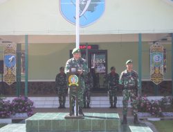 Dandim 1206/Psb Bacakan Amanat Pangdam XII/Tanjungpura Pada Upacara Bendera 17-an Maret 2026
