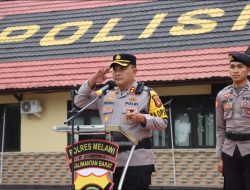 Kapolres Melawi Pimpin Langsung Upacara Hari Kesadaran Nasional