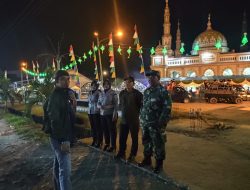 Anggota Jajaran Kodim 1208/Sambas Laksanakan Pengamanan Malam Takbiran