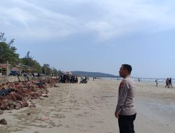 Polsek Kendawangan Perketat Pengamanan Pos Pam Lebaran 2026 Di Pantai Pasir Putih