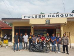 Polsek Bangun Tangkap Tiga Pelaku Curanmor, Motor Korban Berhasil Diamankan