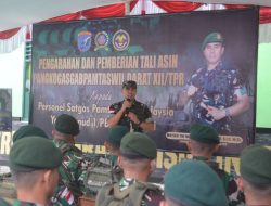‎Danrem 121/Abw Dampingi Pangdam XII/Tpr Kunjungi Prajurit Di Perbatasan 
