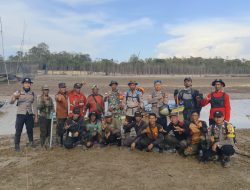 Perkuat Sinergitas Koramil 1206-04/Badau Bersama Instansi Terkait Cek Titik Api Guna Cegah Karhutla