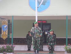 Kodim 1206/Psb Gelar  Upacara Mingguan Pasiter Tekankan Disiplin Dan Profesional Prajurit